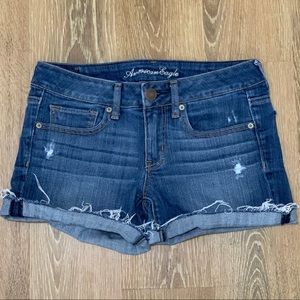 American Eagle Distressed Jean Shorties - Size 6